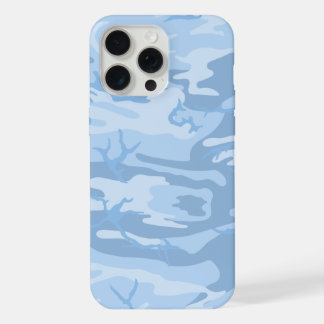 Verblasste blaue Camouflage iPhone 15 Pro Max Hülle