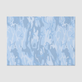 Verblasste blaue Camouflage Seidenpapier
