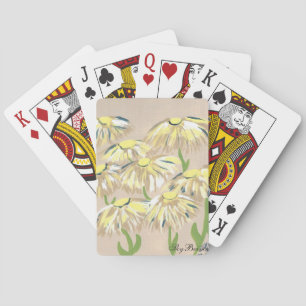 verblasste Blume Spielkarten