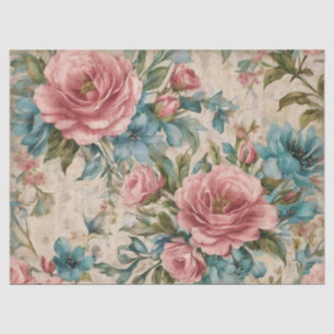 Verblasste Blumen Seidenpapier