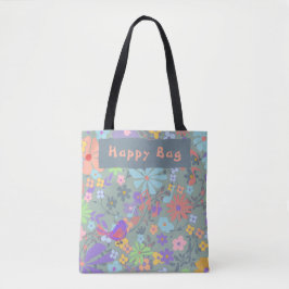 Verblasste florale "Happy Bag"