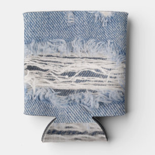 Verblasste Jeans Textur Dosenkühler