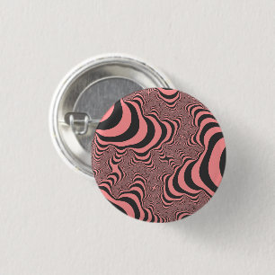 Verblasste rosa Zebrastreifen Button