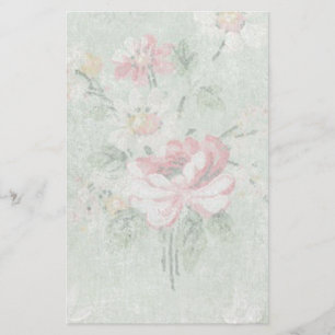 Verblasste Rosen im Vintage-Design Briefpapier
