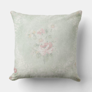Verblasste Rosen im Vintage-Design Kissen