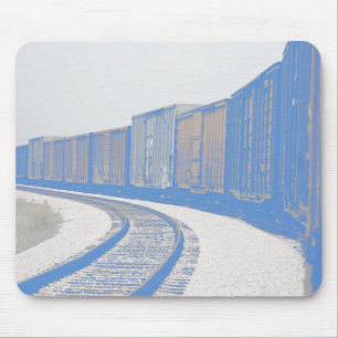 Verblaßter Güterzug Mousepad