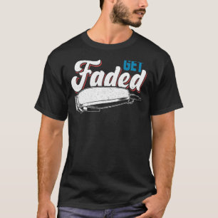 Verblasster Klassischer Vintage-Rasierer Friseur H T-Shirt
