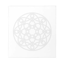 Verblasster Knoten Mandala Notizblock