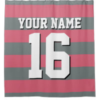 Verblasster Red Charcoal Sports Jersey Preppy Stri