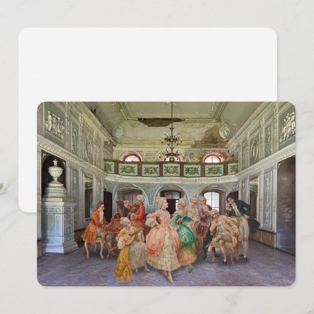 verblasster Ruhm Feiertagskarte (Vorne/Hinten)