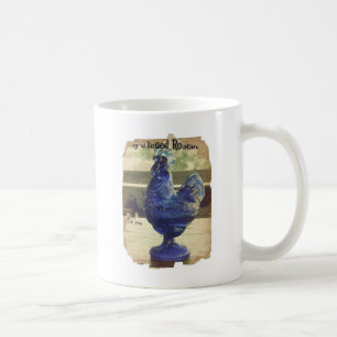 Verblasstes blaues Glas Roo 2 Kaffeetasse