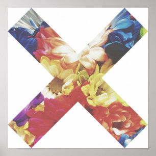 Verblaßtes Blumenx-Plakat durch Megaflora Poster