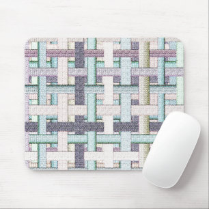 Verblasstes, farbiges 'Schachbrett' in Stoff oder Mousepad