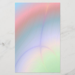 Verblaßtes Regenbogen-Aurora-abstraktes Briefpapier
