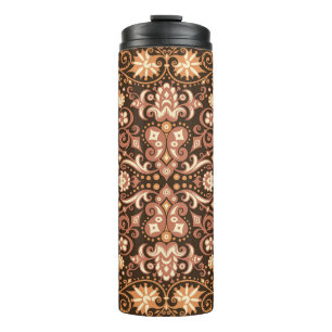 Verbleibte Glasserie. Künstlerische Abstraktionsk Thermosbecher