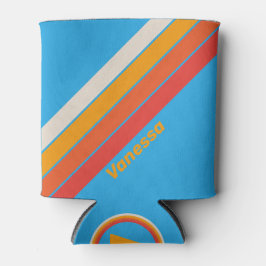 Verblendete blaue Streifen mit Namen Dosenkühler