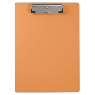 Verblendete Orange (feste Farbe) Klemmbrett