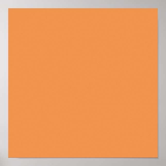 Verblendete Orange (feste Farbe) Poster (Vorne)