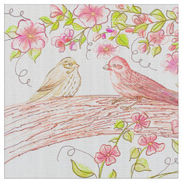 Verblendete rosa Finken Stoff