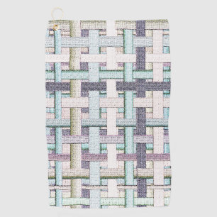 Verblendetes 'Schach' im Stoff- oder Leinwand-Look Golfhandtuch