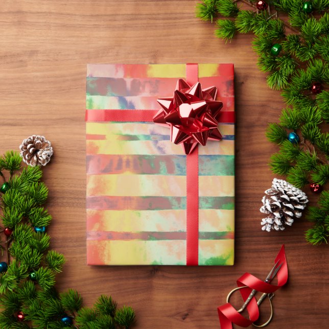 Verblendetes Streifenpapier Geschenkpapier (Feiertagsgeschenk)