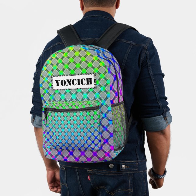 Verblendetraster von Kenneth Yoncich Bedruckter Rucksack (Insitu (Modell))