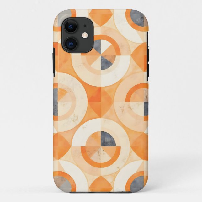 verblichene Terra Geometrics Case-Mate iPhone Hülle (Rückseite)