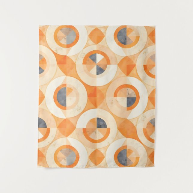 verblichene Terra Geometrics Wandteppich (Vorderseite)