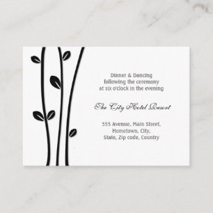 Verbliebene Empfang-Umschließung für schwarze Bran Begleitkarte