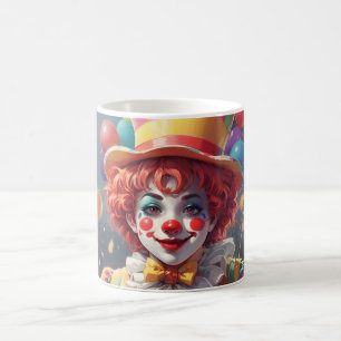 Verblüffender benutzerdefinierter Monogramm-Clown- Kaffeetasse