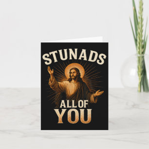 Verblüfft euch alle Lustige Jesus Silhouette Sarka Karte