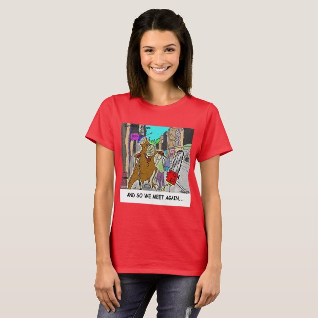 Verblüfft: Kettensäge Vs Baum lustiger Comic T-Shirt (Vorne ganz)