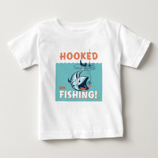Verblüfft vom Fischfang Baby T-shirt (Vorderseite)