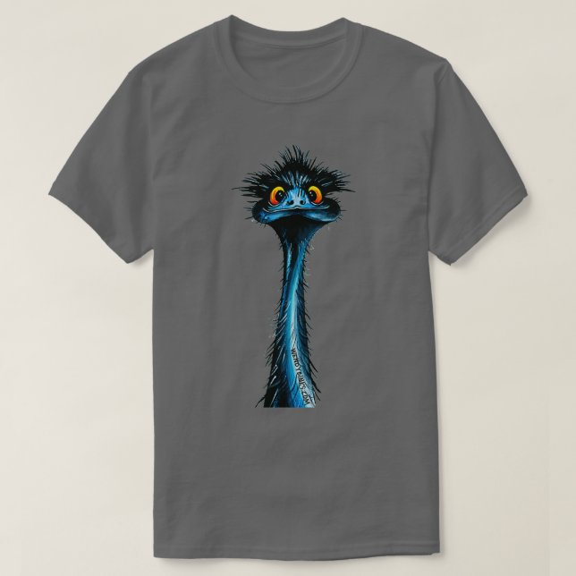 verblüffter Emu T-Shirt (Design vorne)