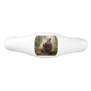 "Verborgen im Busch: Ein australischer Wombat in f Keramik Schubladengriff