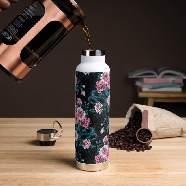 Verborgen in den Rose 2 Trinkflasche (Kaffee)