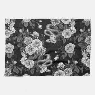 Verborgen in den Rose 3 Geschirrtuch