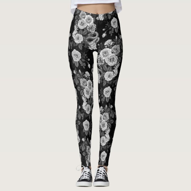 Verborgen in den Rose 3 Leggings (Vorderseite)