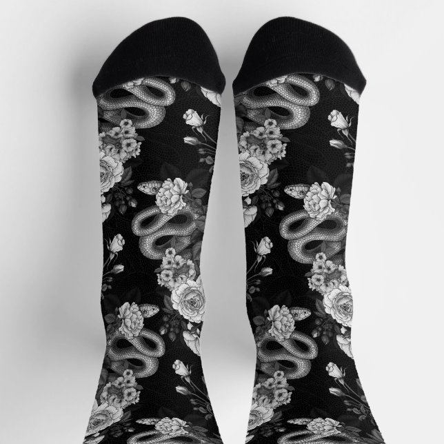 Verborgen in den Rosen 3 Socken (Oben)