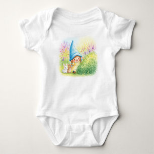 Verborgen und suchen, Wasserfarbe von Natasha Us Baby Strampler