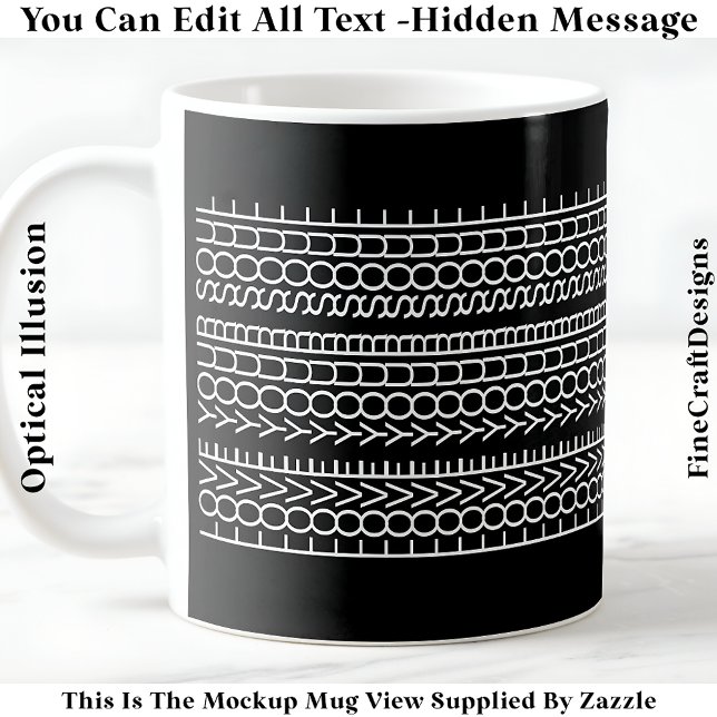 Verborgenes Botschaft Liebe Deine Seele, Benutzerd Kaffeetasse (Von Creator hochgeladen)
