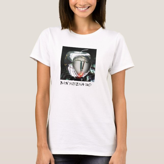 Verbot Mirena IUD Spaghettispitze T-Shirt (Vorderseite)