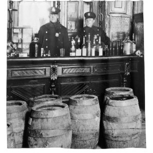 Verbot - Speakeasy Police Raid Bootlegger - M Duschvorhang