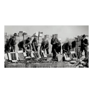 Verbot von Agenten, die illegale Arbeit zerstören  Poster