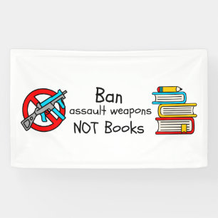 Verbot von Angriffswaffen ohne Bücher Banner