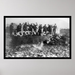 Verbot von Bierflaschen 1923 Poster