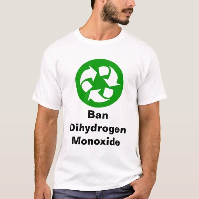 Verbotdihydrogen Monoxyd T-Shirt (Vorderseite)