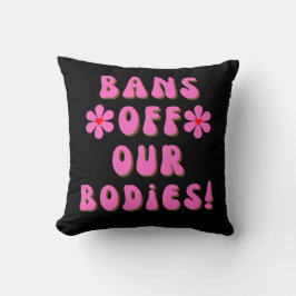 Verbote unserer Organe Retro-Pink-Typografie Kissen