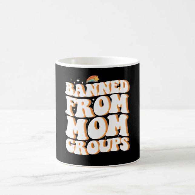 Verboten aus Mama Gruppen lustige Muttertagsgroovy Kaffeetasse (Mittel)