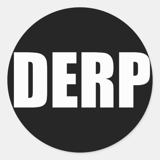 VERBOTEN RUNDER AUFKLEBER (Vorderseite)